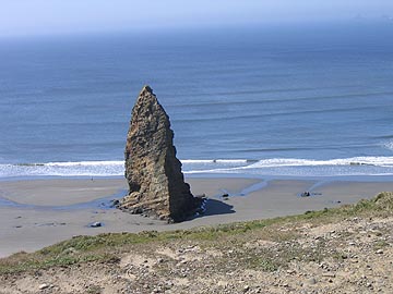 Closeup of the needle