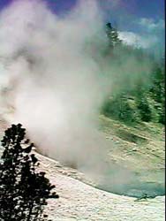 closeup of geyser