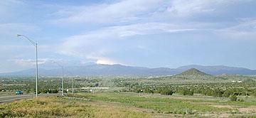 Overlooking Santa Fe in its valley