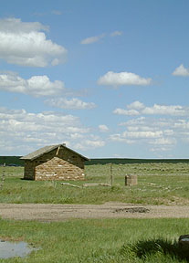 An old sod hut