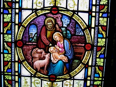 Detail of the Glory to God window