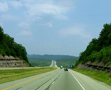 deep in the mountains