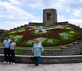 Me, in front of the Flower Clock