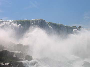 American Falls, from below