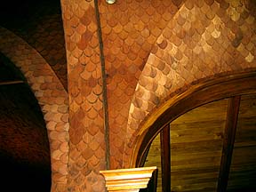 Detail of the scale shingles